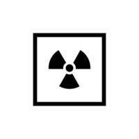 Radiation cardboard simple flat icon vector illustration