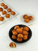 Palm cheese cookies are cookies made from flour, granulated sugar, parmesan cheese, and wrapped with palm sugar. photo