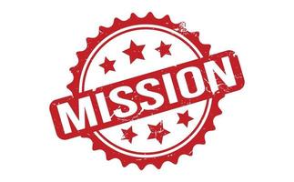 Mission Rubber Stamp. Red Mission Rubber Grunge Stamp Seal Vector Illustration - Vector