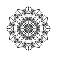 nueva ilustración de vector de arte mandala