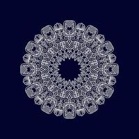 Flower mandala vector designs. Mandala art background