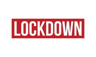 Lockdown Rubber Stamp. Red Lockdown Rubber Grunge Stamp Seal Vector Illustration - Vector