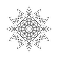 nueva ilustración de vector de arte mandala