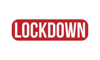 Lockdown Rubber Stamp. Red Lockdown Rubber Grunge Stamp Seal Vector Illustration - Vector