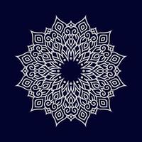 New flower mandala art vector illustration