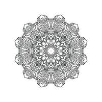 New mandala art vector illustration