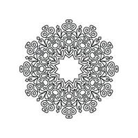 Mandala pattern design background vector illustration