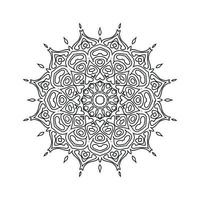 Mandala pattern design background vector illustration