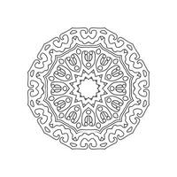 Black and white flower mandala designs vector