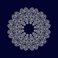 New flower mandala art vector illustration