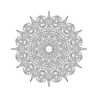 Ilustración de vector de fondo de diseño de patrón de mandala