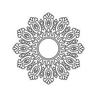 Mandala pattern design background vector illustration