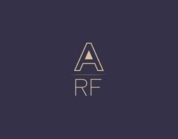 AFR letter logo design modern minimalist vector images
