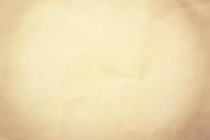 Close up crumpled brown paper texture and background with copy space photo