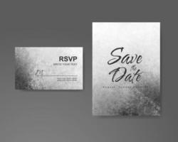 Wedding invitation with abstract watercolor background vector