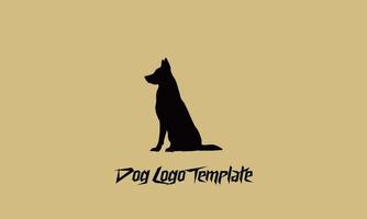 diseño de ilustración de vector de plantilla de logotipo de perro