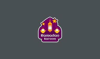 feliz ramadan kareem islam en el vector de plantilla de banner mundial