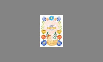 easter day social media stories vector flat design