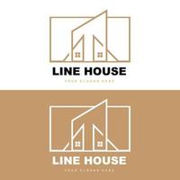 House Logo, Building Furniture Design, Construction Vector, Property Brand Icon, Real Estate, Housing vector