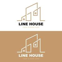 logotipo de la casa, diseño de muebles de construcción, vector de construcción, icono de marca de propiedad, bienes raíces, vivienda