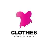 logotipo de ropa, diseño de pantalones de estilo simple, vector de tienda de ropa, moda, marca comercial e icono de plantilla