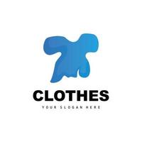 logotipo de ropa, diseño de pantalones de estilo simple, vector de tienda de ropa, moda, marca comercial e icono de plantilla