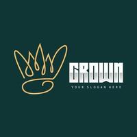 Crown Logo, King And Queen Icon Design, Vector Elegant, Simple, Template Illustration