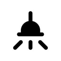 vector de icono de bombilla, icono de lámpara en fondo blanco