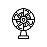 Fan icon on white background. Vector illustration.