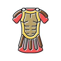 ropa legionaria antigua roma color icono vector ilustración
