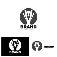 Trophy Logo Design, Award Winner Championship Trophy Vector, Success Brand vector