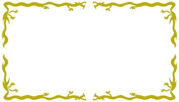 Abstract background with gradient yellow frame vector