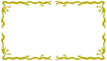 Abstract background with gradient yellow frame vector