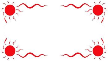 Abstract background with a red frame vector