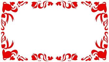 Abstract background with a red frame vector