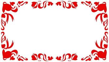 Abstract background with a red frame vector