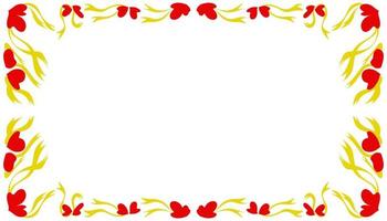 Abstract background with a red frame vector