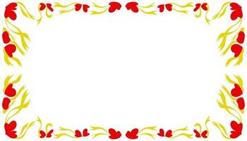 Abstract background with a red frame vector