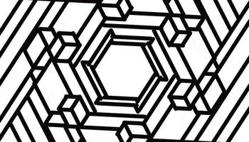 Abstract illustration background with black cube pattern vector