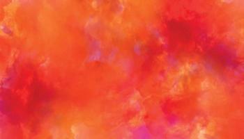 red and yellow background, abstract watercolor background with space. colorful sunrise or sunset colors in cloudy shapes. beautiful texture of yellow in hand painted watercolor background. vector