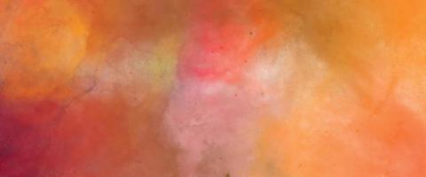 red and yellow background, abstract watercolor background with space. colorful sunrise or sunset colors in cloudy shapes. beautiful texture of yellow in hand painted watercolor background. vector