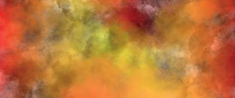 red and yellow background, abstract watercolor background with space. colorful sunrise or sunset colors in cloudy shapes. beautiful texture of yellow in hand painted watercolor background. vector