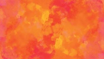 red and yellow background, abstract watercolor background with space. colorful sunrise or sunset colors in cloudy shapes. beautiful texture of yellow in hand painted watercolor background. vector