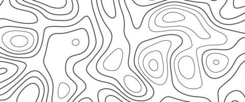 contorno topográfico abstracto en líneas y contornos. relieve montañoso geográfico. concepto de fondo del mapa topográfico. textura de papel vector