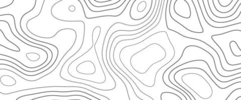 contorno topográfico abstracto en líneas y contornos. relieve montañoso geográfico. concepto de fondo del mapa topográfico. textura de papel vector