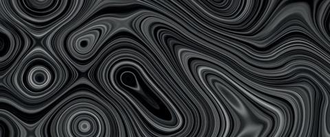 Liquid metal background. Wave of molten metal texture. Marble texture formed by mixing the black and white, paint. Black wavy shapes background. Black and white abstractions with different geometric vector