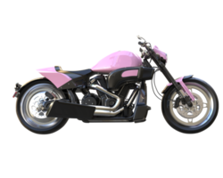 Motorcycle isolated on transparent background. 3d rendering - illustration png