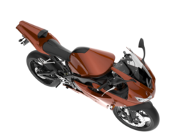 motocicleta isolada em fundo transparente. renderização 3D - ilustração png