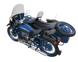 Motorrad isoliert auf transparentem Hintergrund. 3D-Rendering - Abbildung png