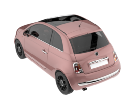 City car isolated on transparent background. 3d rendering - illustration png